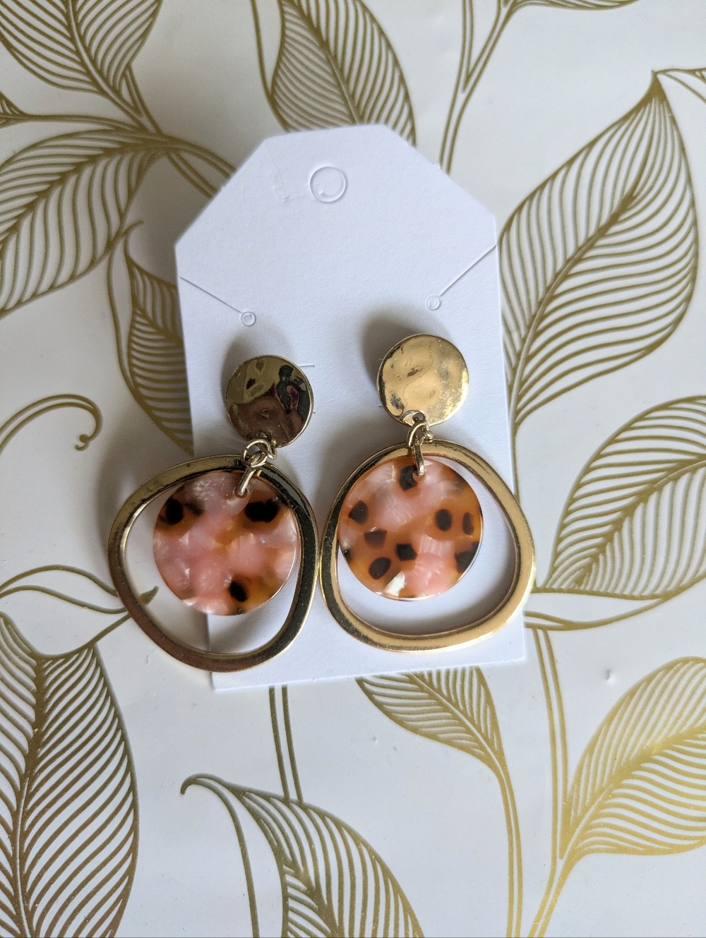 Modern Acrylic Dangle Loop Earrings